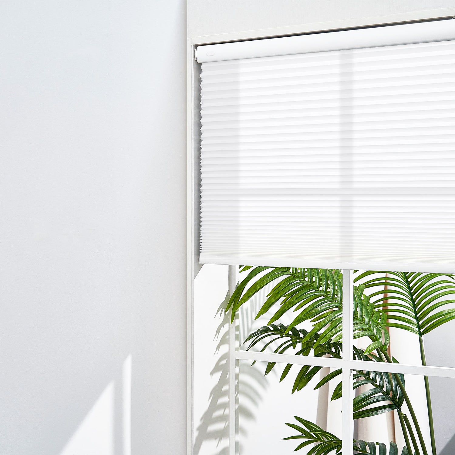 Keego No Drill Motorized Honeycomb Cellular Shades