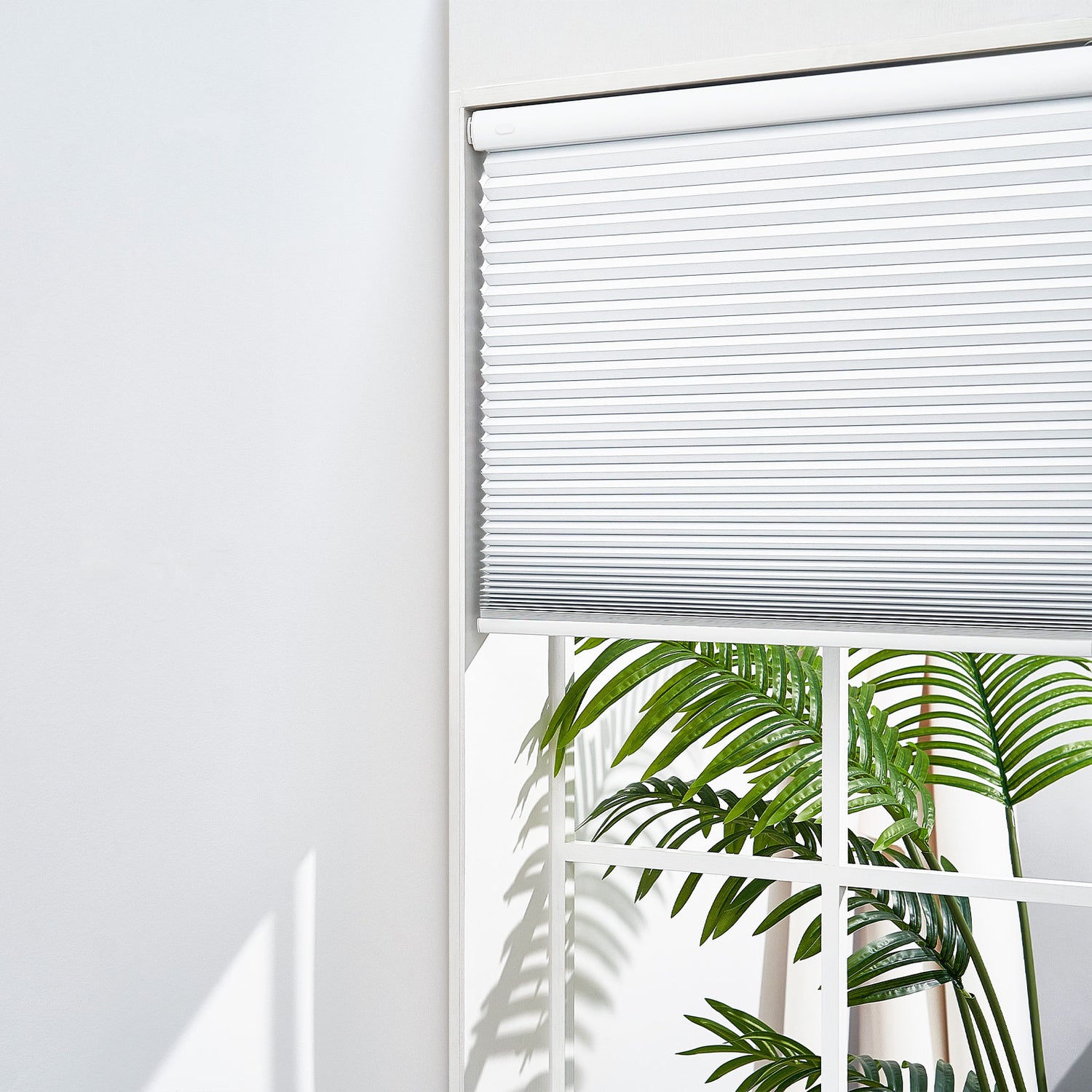 Keego No Drill Motorized Honeycomb Cellular Shades